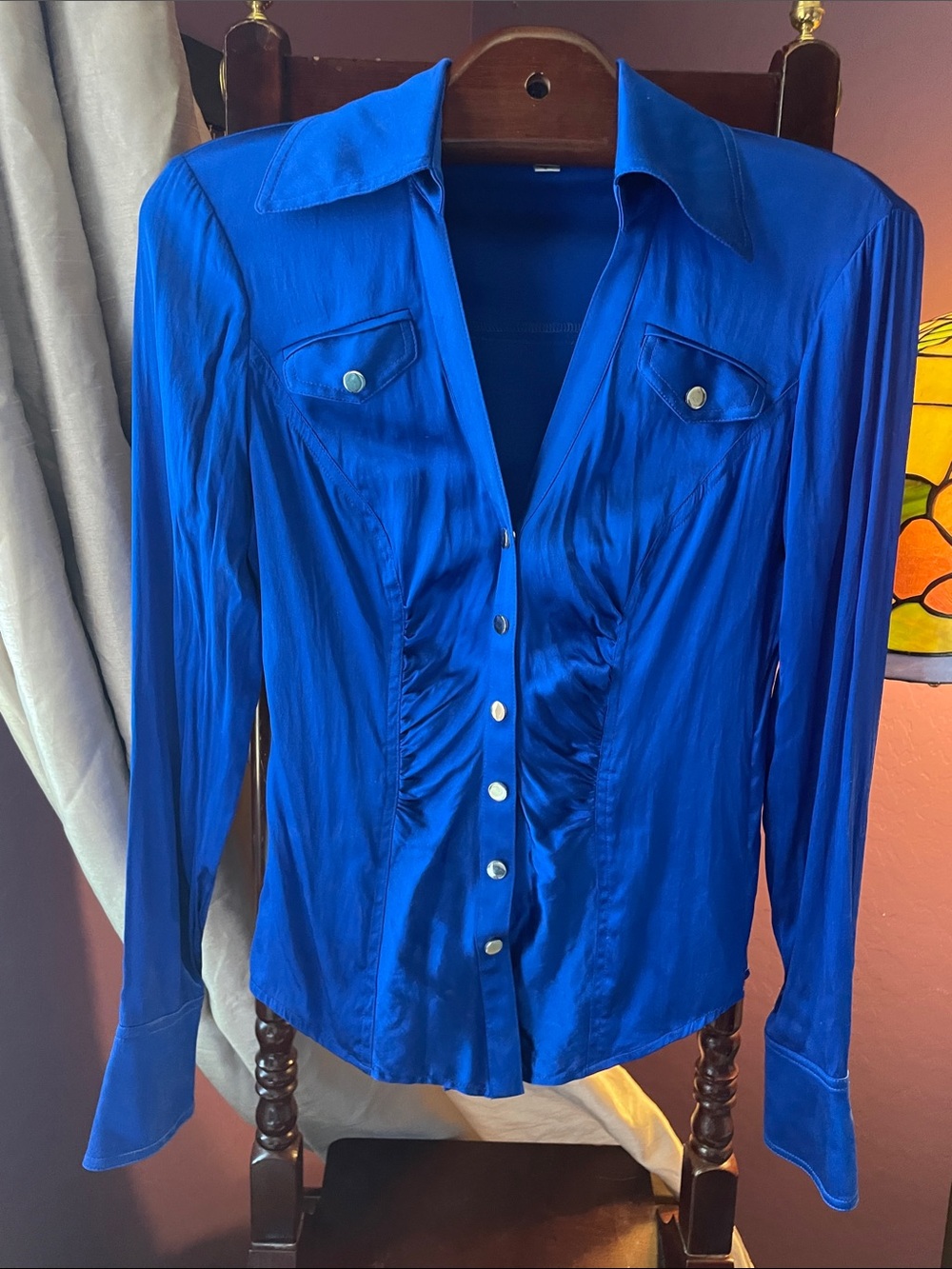 VINTAGE CACHE SILK BUTTON DOWN